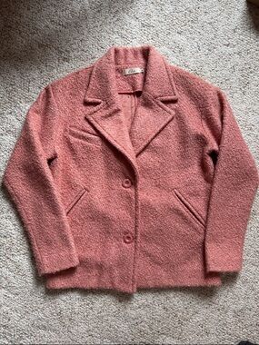 Dusty Rose Peacoat sz M